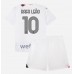AC Milan Rafael Leao #10 Kopio Lastenvaatteet Vieras Pelipaita Lasten 2023-24 Lyhyet Hihat (+ shortsit)